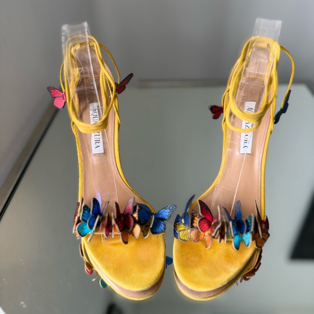 Aquazzura 105mm Papillon Sandals $995 38.5 - Picture 10 of 16